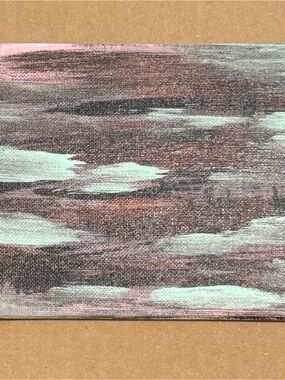 Original 5x9 Abstract  Expressionism,  Acrylic on Canvas New Modern Lover Same